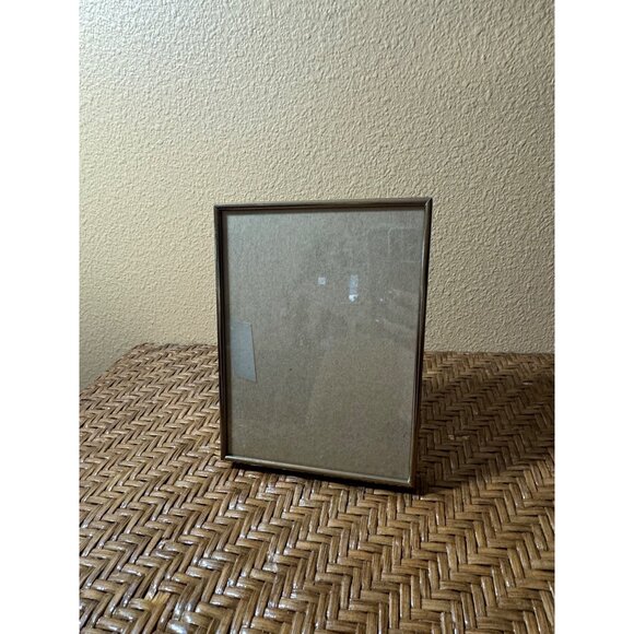 Vintage 70's Brass Picture Frame With Velvet Backing - Picture 2 of 5